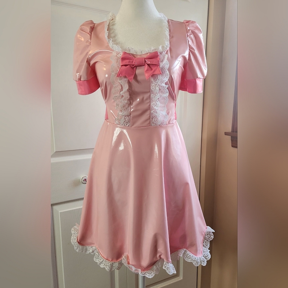 Pink PVC Dress